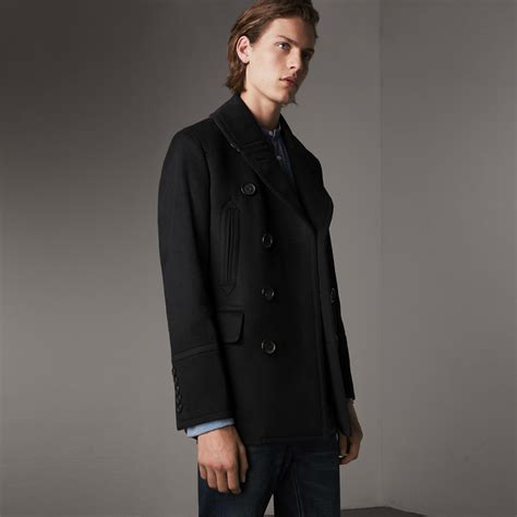 burberry pea coat mr porter|burberry wool cashmere pea coat.